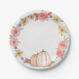 Plato De Papel Autumn Wreath