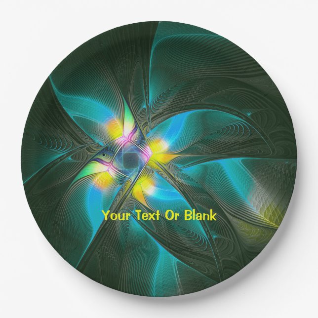 Plato De Papel Ave del paraíso (Anverso)