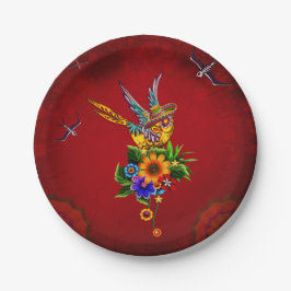 Plato De Papel Ave gorrona