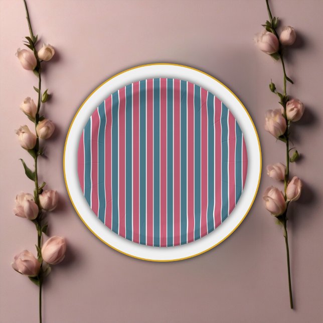 Plato De Papel Aventura a la fiesta Baby Shower rosa azul (Subido por el creador)