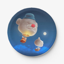 Aventura con globo de cielo nocturno