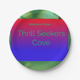 Plato De Papel Aventura Zones Cove