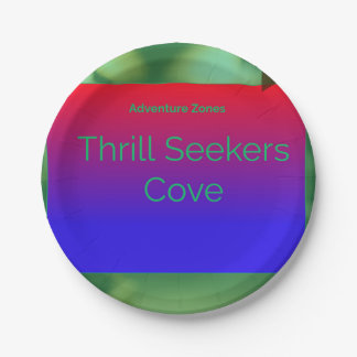 Plato De Papel Aventura Zones Cove