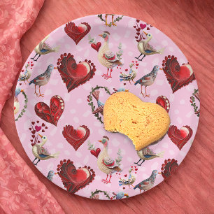 Plato De Papel AvesAmores