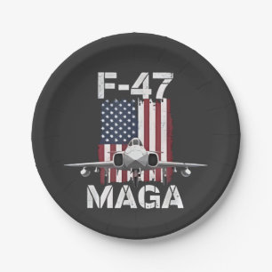 Plato De Papel Avión oficial F47 Maga Fighter Jet F-47 Jet Fighte