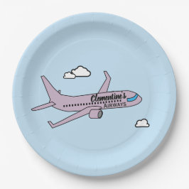 Plato De Papel Avión personalizable