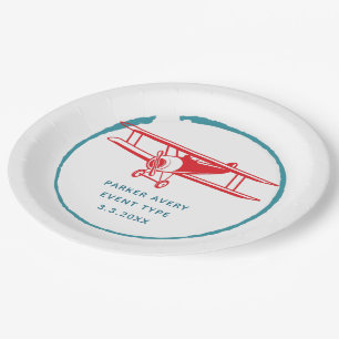 Plato De Papel Avión personalizado