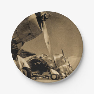 Plato De Papel Aviones impávidos del bombardero del SBD de