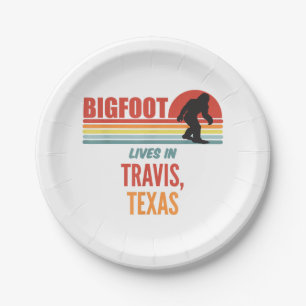 Plato De Papel Avistamiento de Bigfoot en Travis Texas
