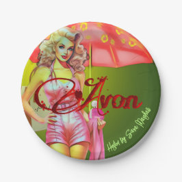 Plato De Papel Avon Fiesta