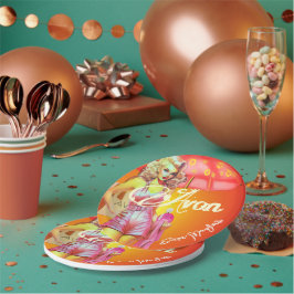 Plato De Papel Avon Fiesta Gracias