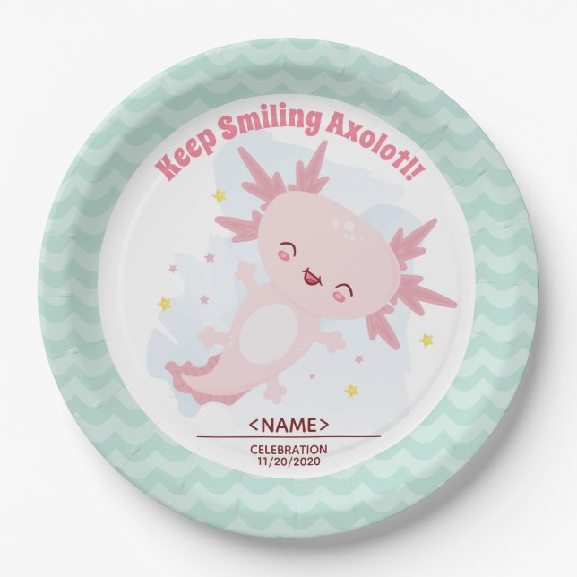 Plato De Papel Axolotl (Anverso)