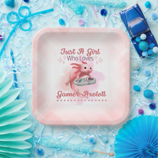 Plato De Papel Axolotl (Fiesta)