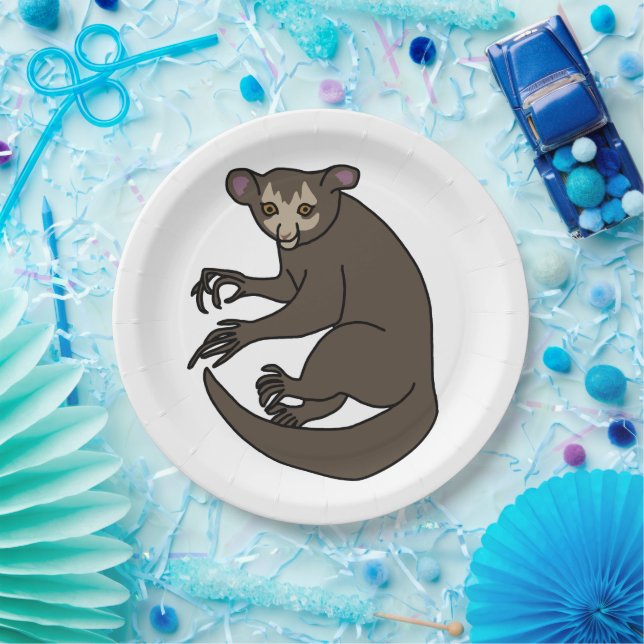 Plato De Papel Aye aye Lemur (Fiesta)
