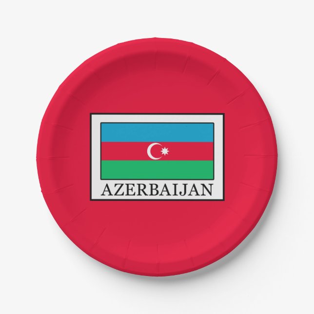 Plato De Papel Azerbaiyán (Anverso)