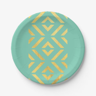 Plato De Papel Azteca del oro