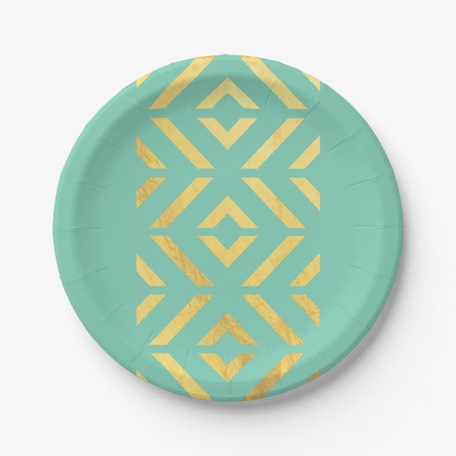 Plato De Papel Azteca del oro (Anverso)