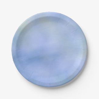 Plato De Papel Azul Abstracto Casual Amarillo Patrón Palo Verde