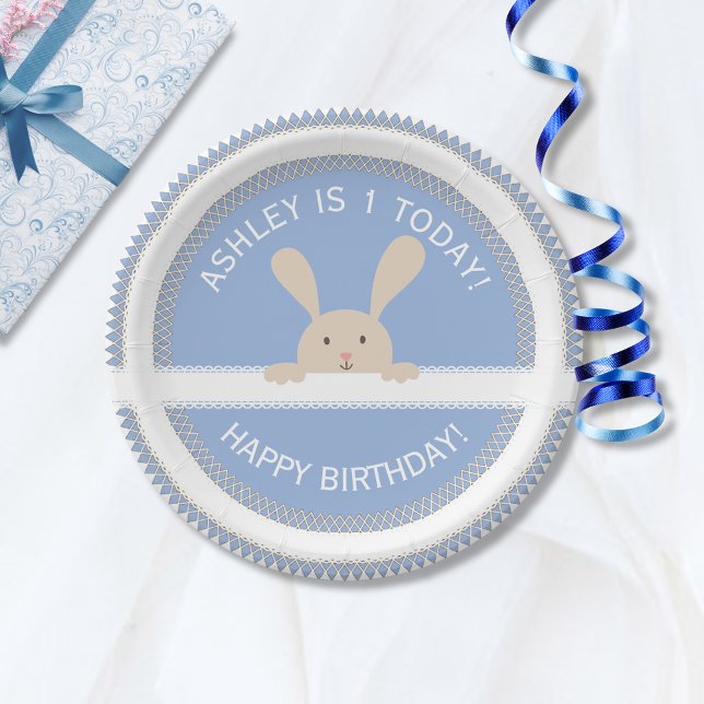 Plato De Papel Azul claro Doily (Subido por el creador)