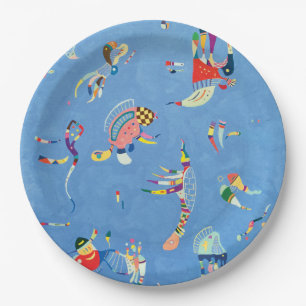 Plato De Papel Azul de cielo de Wassily Kandinsky