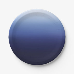 Plato De Papel Azul Marino Moderno Minimalista Ducha Nupcial de P