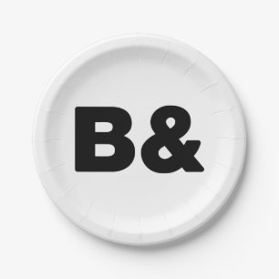 PLATO DE PAPEL B&B