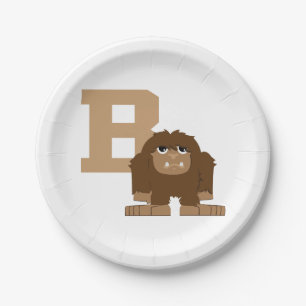 Plato De Papel B es para Bigfoot