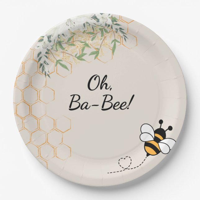 Plato De Papel Ba-Bee  (Anverso)