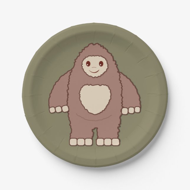 Plato De Papel Baby Bigfoot (Anverso)