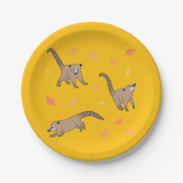 Plato De Papel Baby Coatis