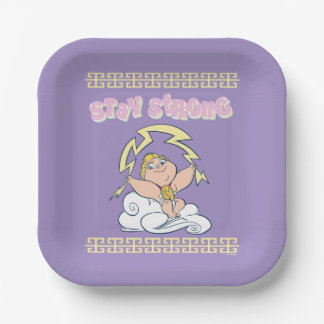 Plato De Papel Baby Hercules - Stay Strong Paper Plates