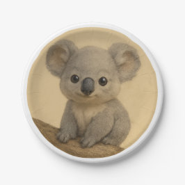 Plato De Papel Baby koala