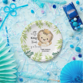 Plato De Papel baby lion king safari animal Baby Shower