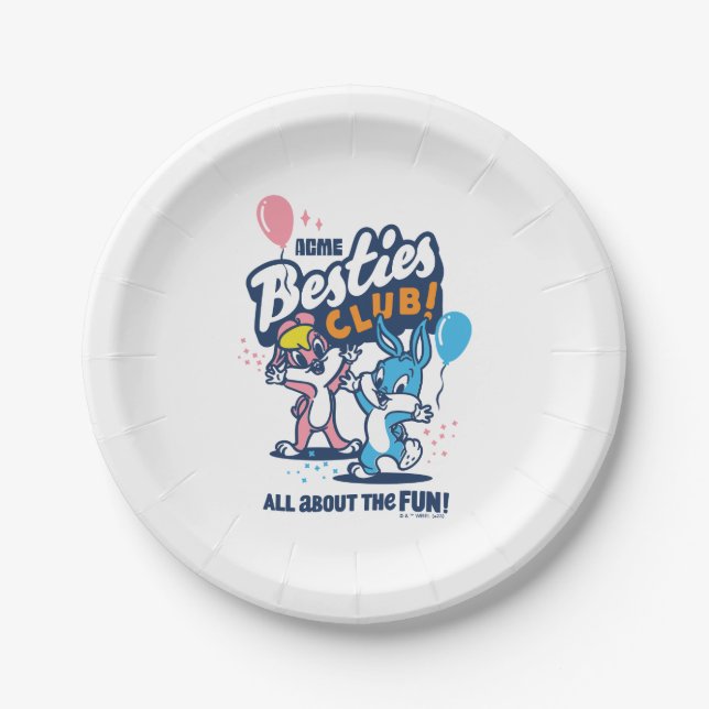 Plato De Papel Baby Lola y BUGS BUNNY™ - Besties Club! (Anverso)