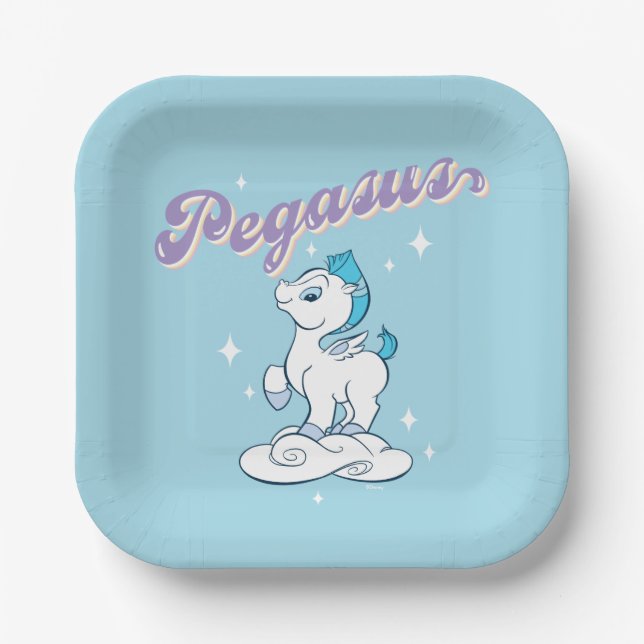Plato De Papel Baby Pegasus Paper Plates (Anverso)
