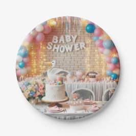 Plato De Papel Baby Shower