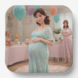 Plato De Papel Baby Shower