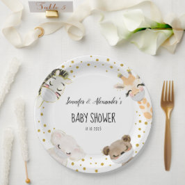 Plato De Papel Baby Shower