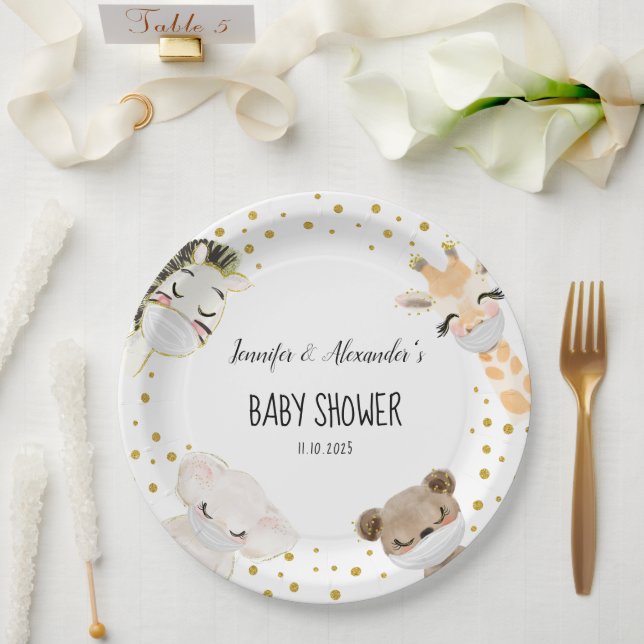 Plato De Papel Baby Shower (Boda)