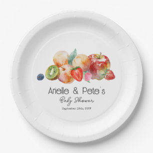Plato De Papel Baby Shower Berry Sweet Fruit
