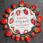 Plato De Papel Baby Shower Berry Sweet Strawberry<br><div class="desc">Celebre con estilo con estos dulces y modernos platos de papel higiénico. El diseño es fácil de personalizar con tu propia redacción y tu familia y amigos estarán encantados cuando vean estas fabulosas placas de papel. Se pueden encontrar elementos coincidentes en la colección.</div>