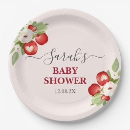 Plato De Papel Baby Shower de Apple of Our Eye