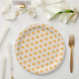 Plato De Papel Baby Shower de Boho Sun neutral de género