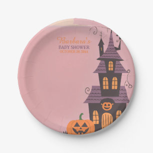 Plato De Papel Baby Shower de Halloween