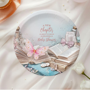 Plato De Papel Baby Shower de Magic Boho Storybook