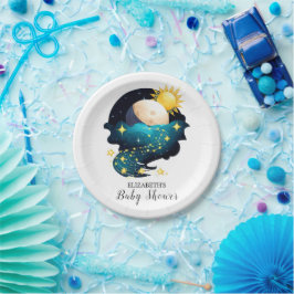 Plato De Papel Baby Shower de Mystical Dreamy Stars