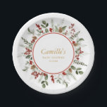 Plato De Papel Baby Shower de Navidades rusos<br><div class="desc">Traiga un toque de encanto a los Navidades a su celebración de la ducha de bebé con nuestros platos de papel de invierno. Artículos coincidentes en el diseño del fiesta Cava de nuestra tienda</div>