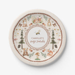 Plato De Papel Baby Shower de selva rusa