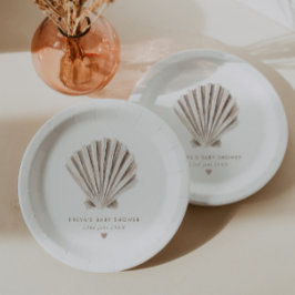 Plato De Papel Baby Shower de Shell