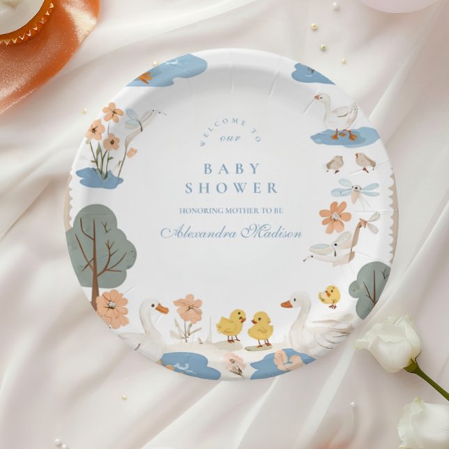 Plato De Papel Baby Shower de Silly Goose (Subido por el creador)